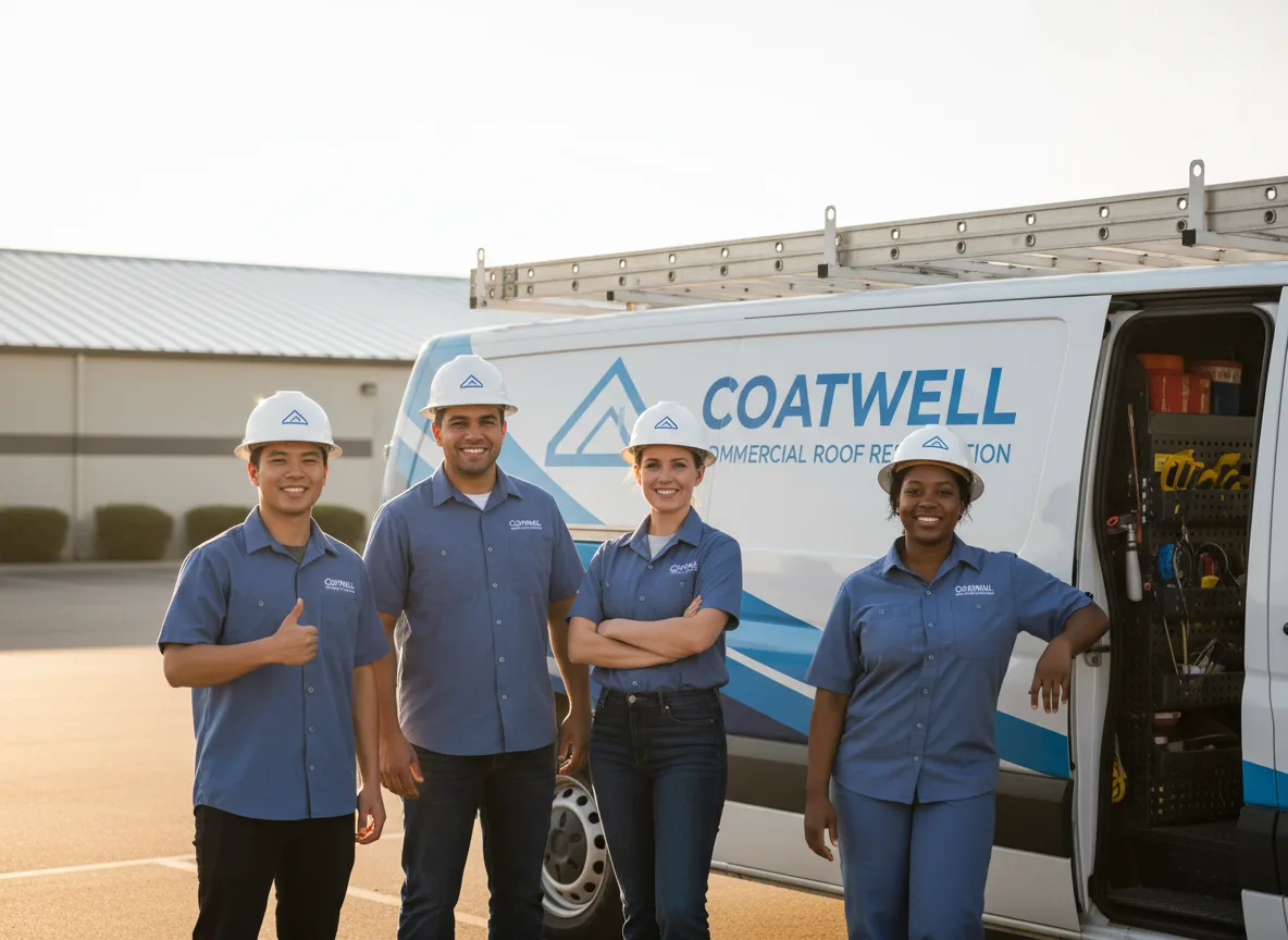 Commercial roof coating company in Aroma Park, IL